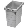 Ninka Eins2vier Abfallsammler Mülleimer 8L 310 x 230 x 153 mm Alugrau 5050