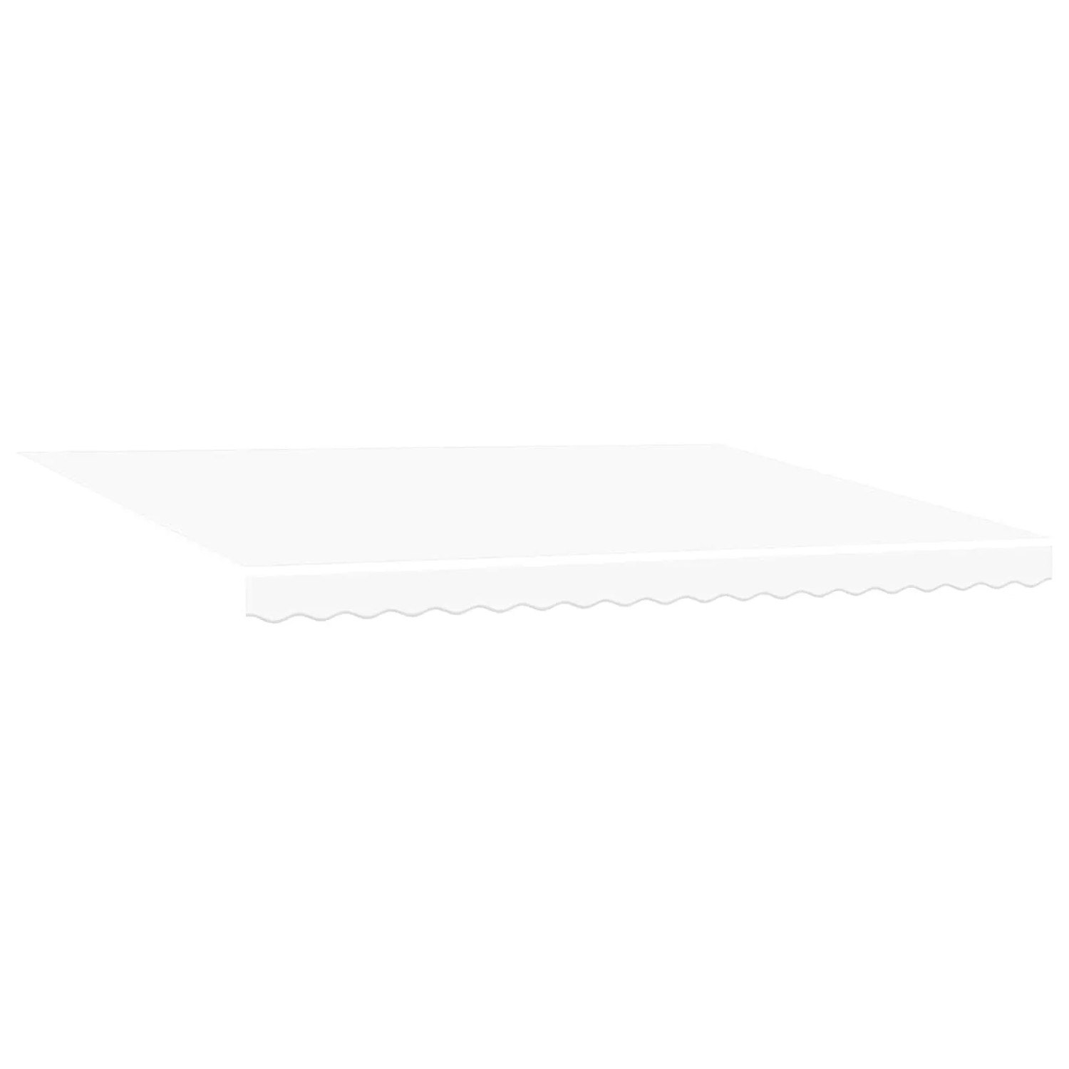 vidaXL Einziehbare Markise Weiß 450 x 350 cm Stoff 3331142