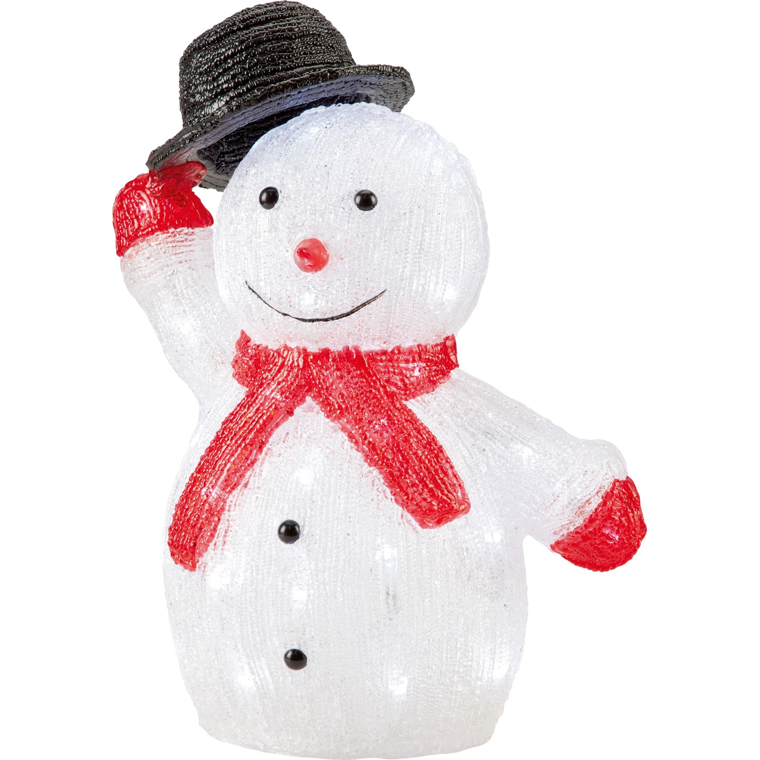 Acryl-Schneemann LED Mehrfarbig