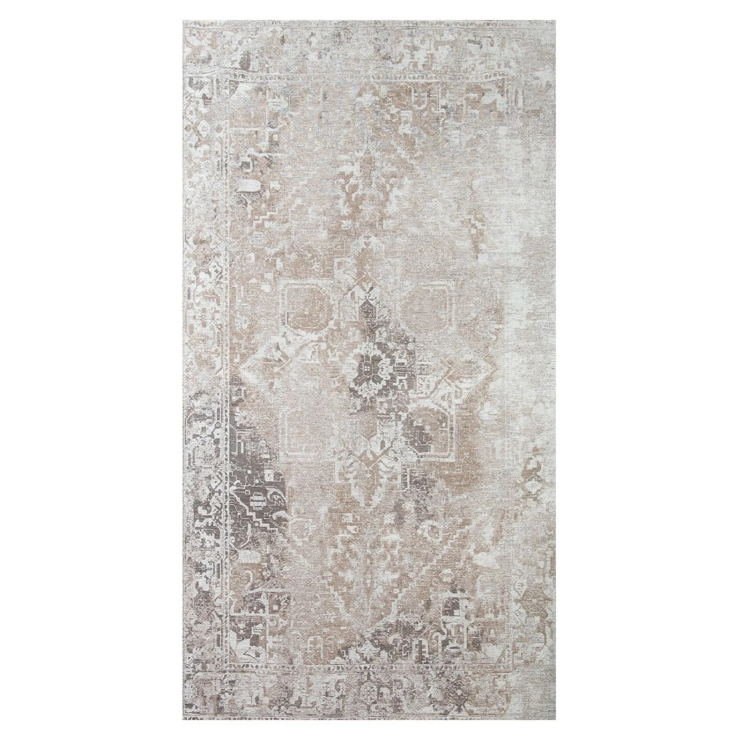 Lola&Moi Teppich Mouse Hair Silber 80x150cm
