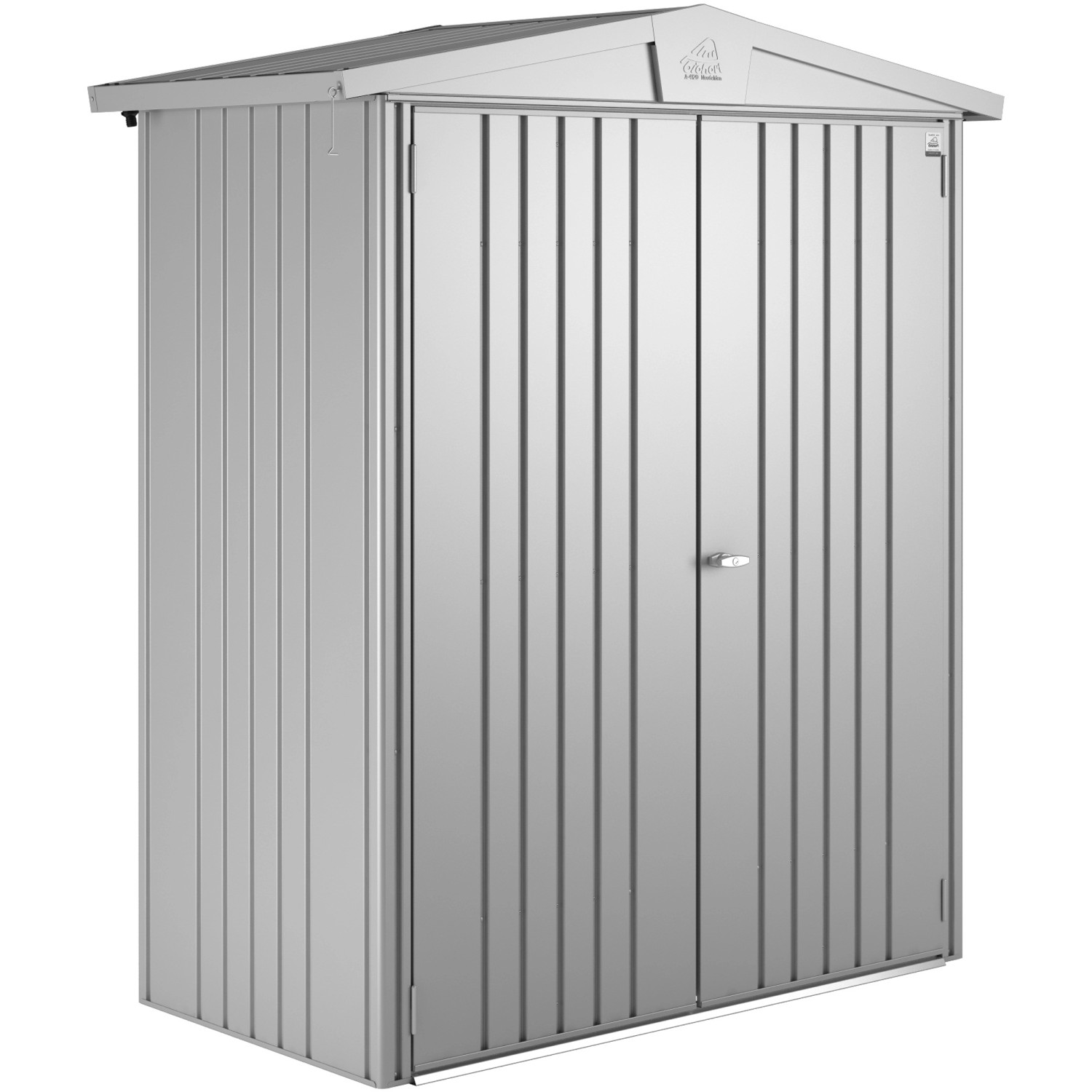 Biohort Metall-Gerätehaus Europa Silber-Metallic 1,3 m² günstig online kaufen