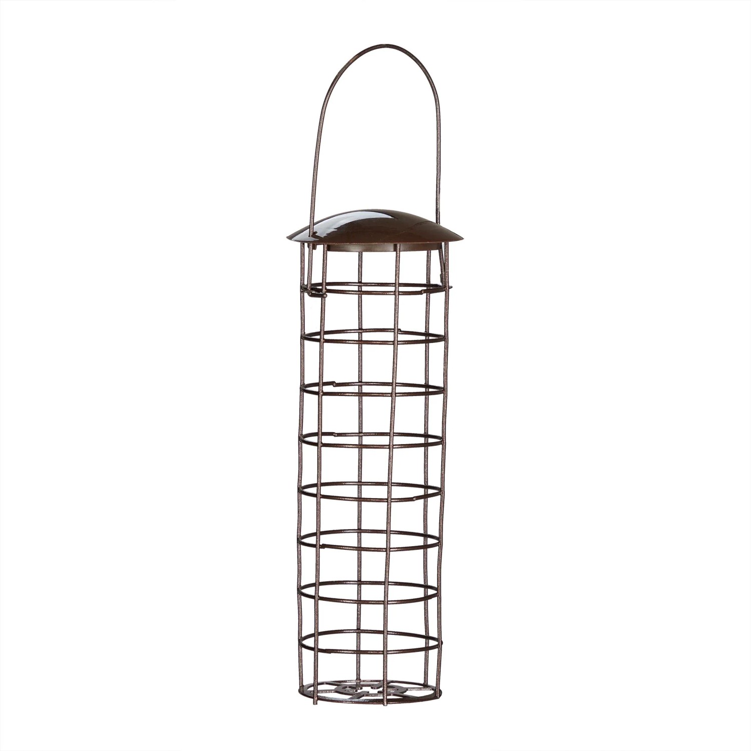 Relaxdays Meisenknödelhalter Eisen Kunststoff Braun zum Aufhängen 31 cm x 8,5 cm 120 g