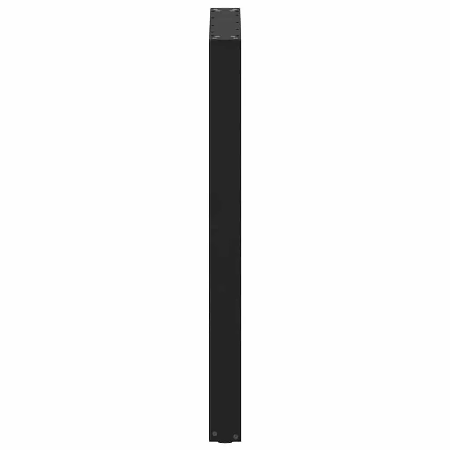 Schwarze vidaXL Bartischbeine in U-Form, 60x100 cm, aus Stahl (2er-Set).