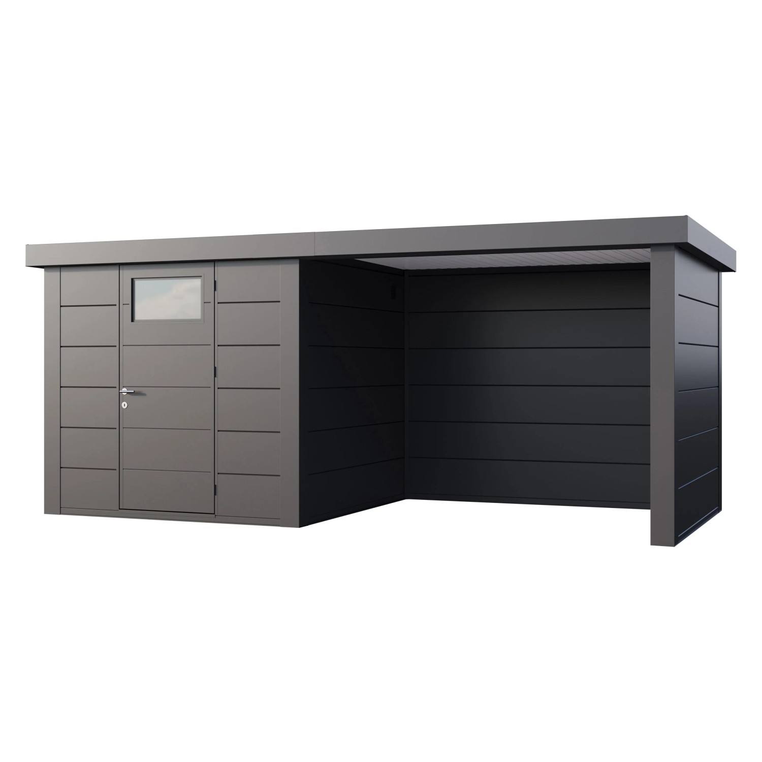 Gerätehaus Classico 2424 mit Lounge S Rechts 522 cm x 238 cm Anthrazit günstig online kaufen