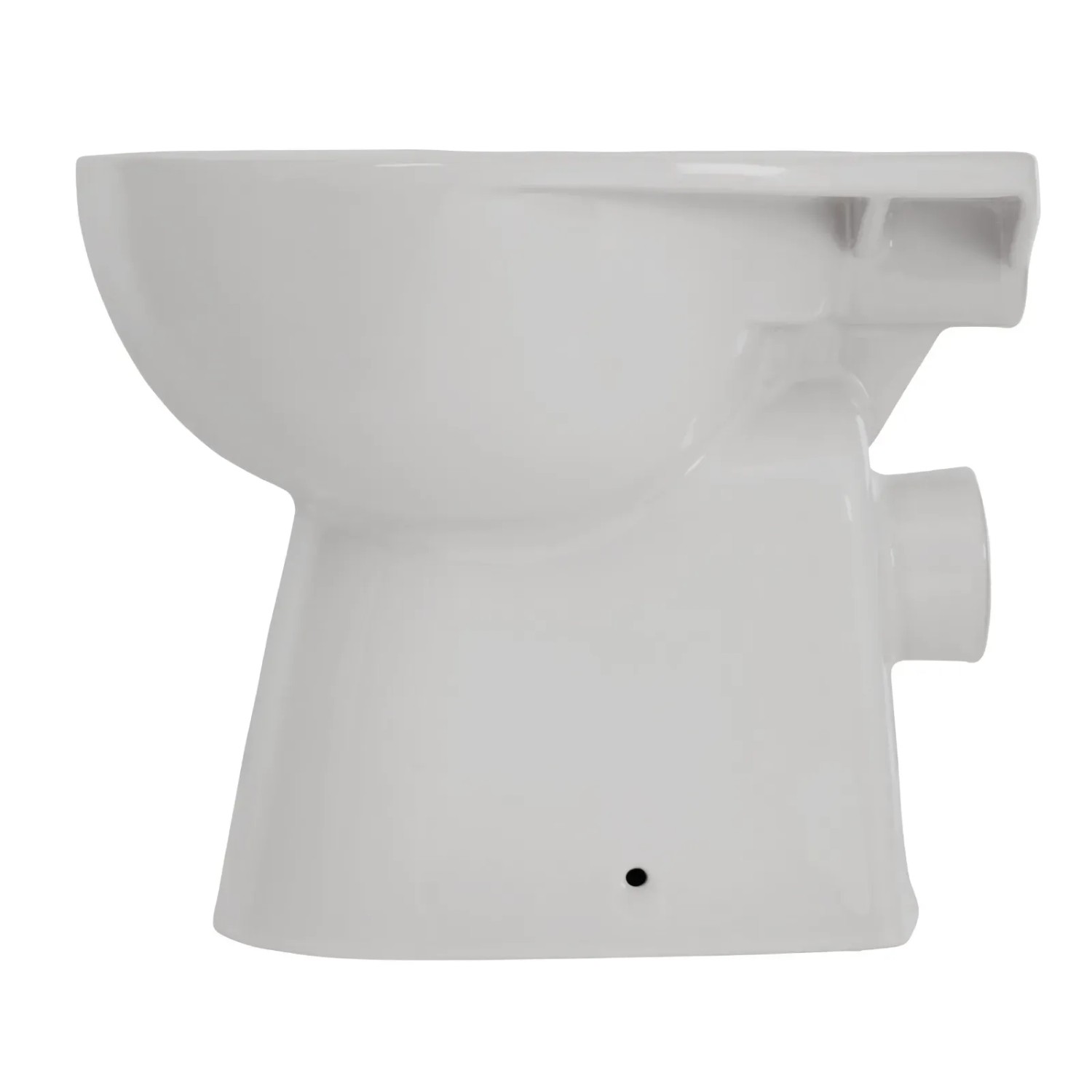 Calmwaters Stand-WC, spülrandlos, Manhattan-Grau, waagerechter Abgang, Tiefspüler.