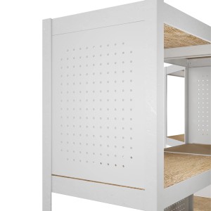 Ar Shelving Lochwand Rivet Style S 43 x 37 cm Grauweiß FSC®