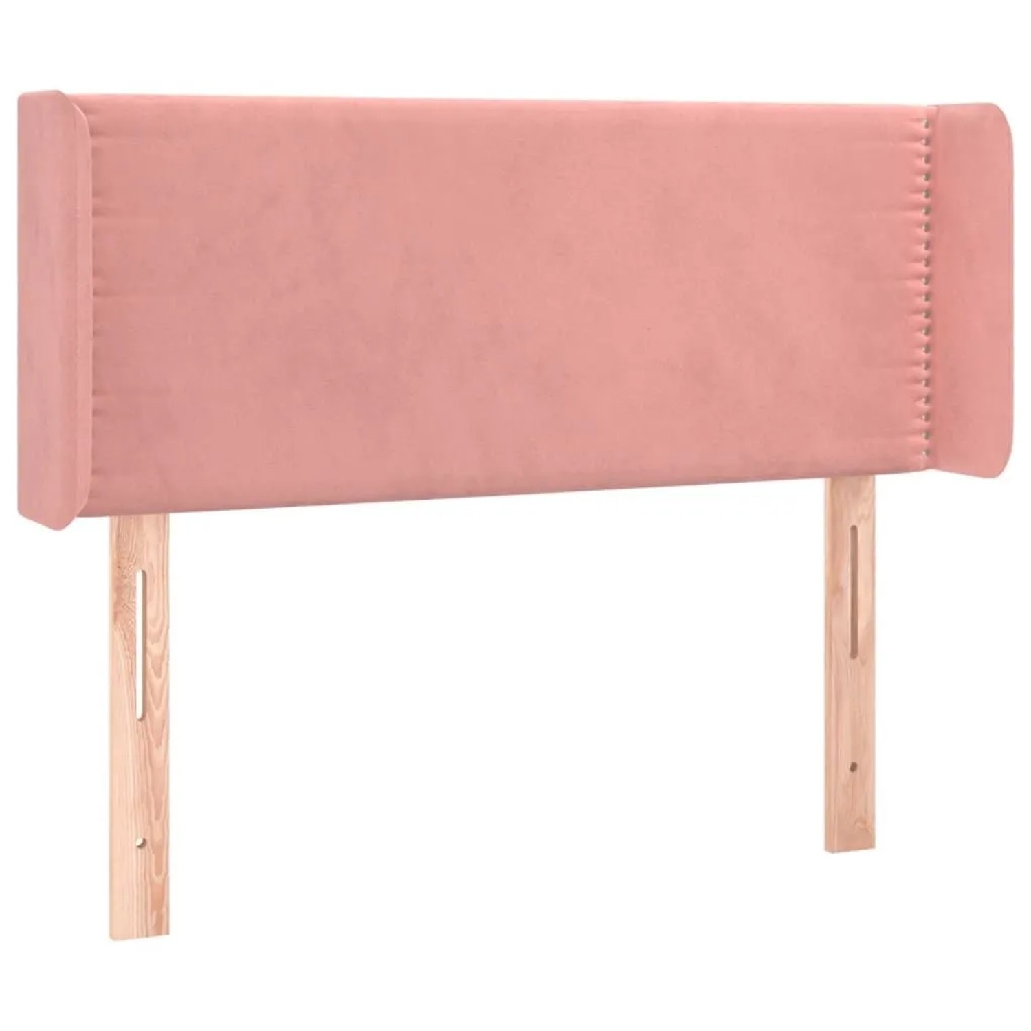 vidaXL Kopfteil mit Ohren Rosa 103x16x78/88 cm Samt 3118675