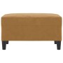 vidaXL Fußhocker Braun 70x55x41 cm Samt_4