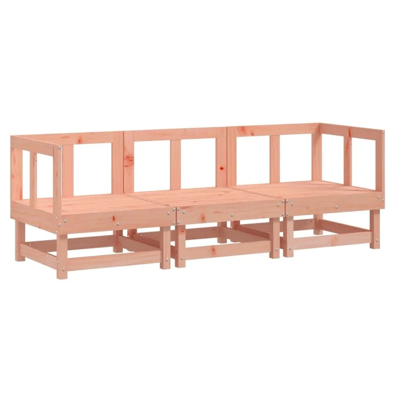 vidaXL 3-Tlg Garten-Lounge-Set Massivholz Douglasie 825420