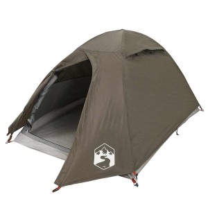 vidaXL Kuppel-Campingzelt 2 Personen Braun Wasserdicht 4009613
