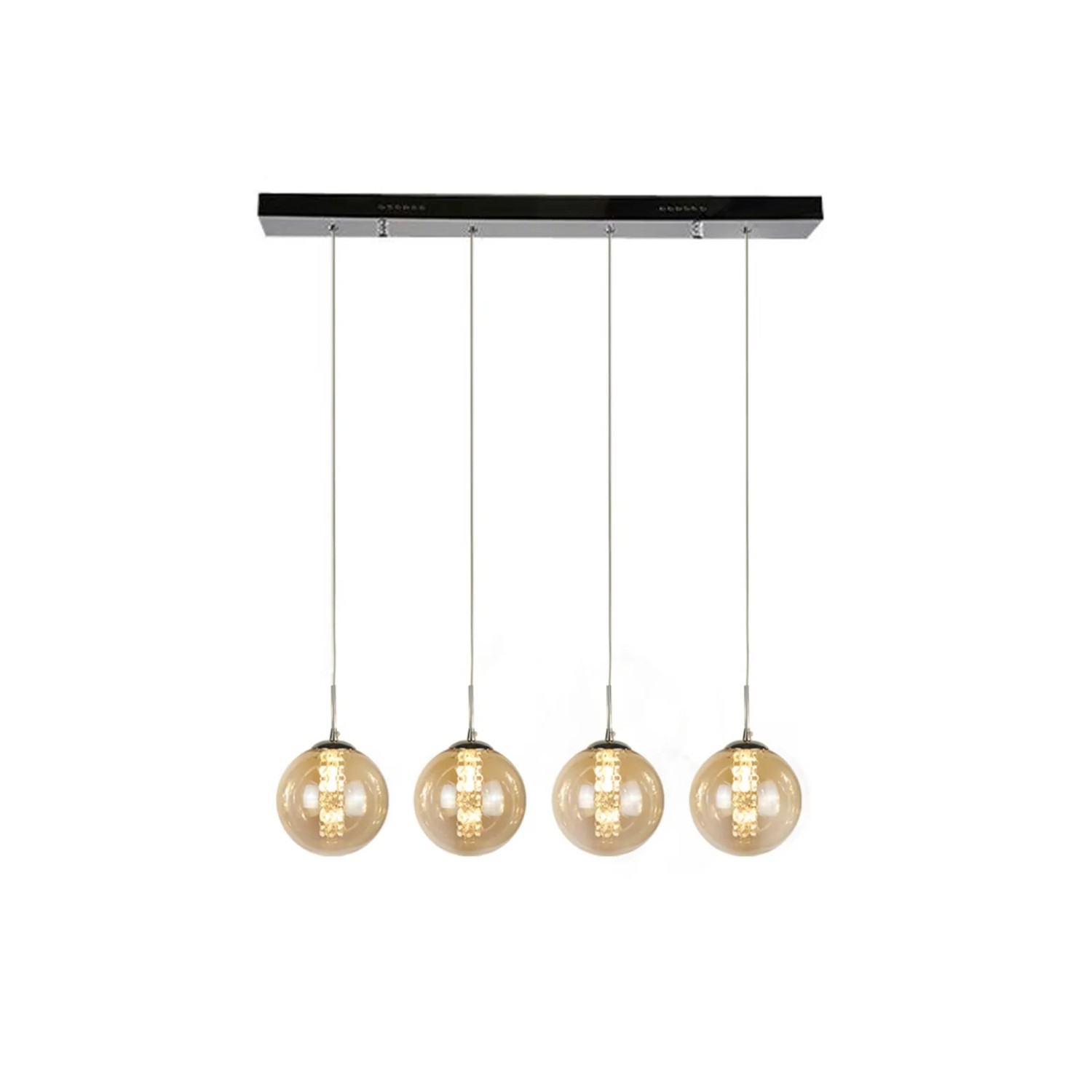 NETTLIFE Pendelleuchte aus  L172cm Braun