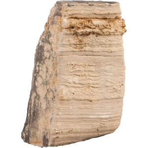 Hellbeiger Sera Aquarienstein Rock Desert S/M mit horizontalen Furchen für Aquarien.