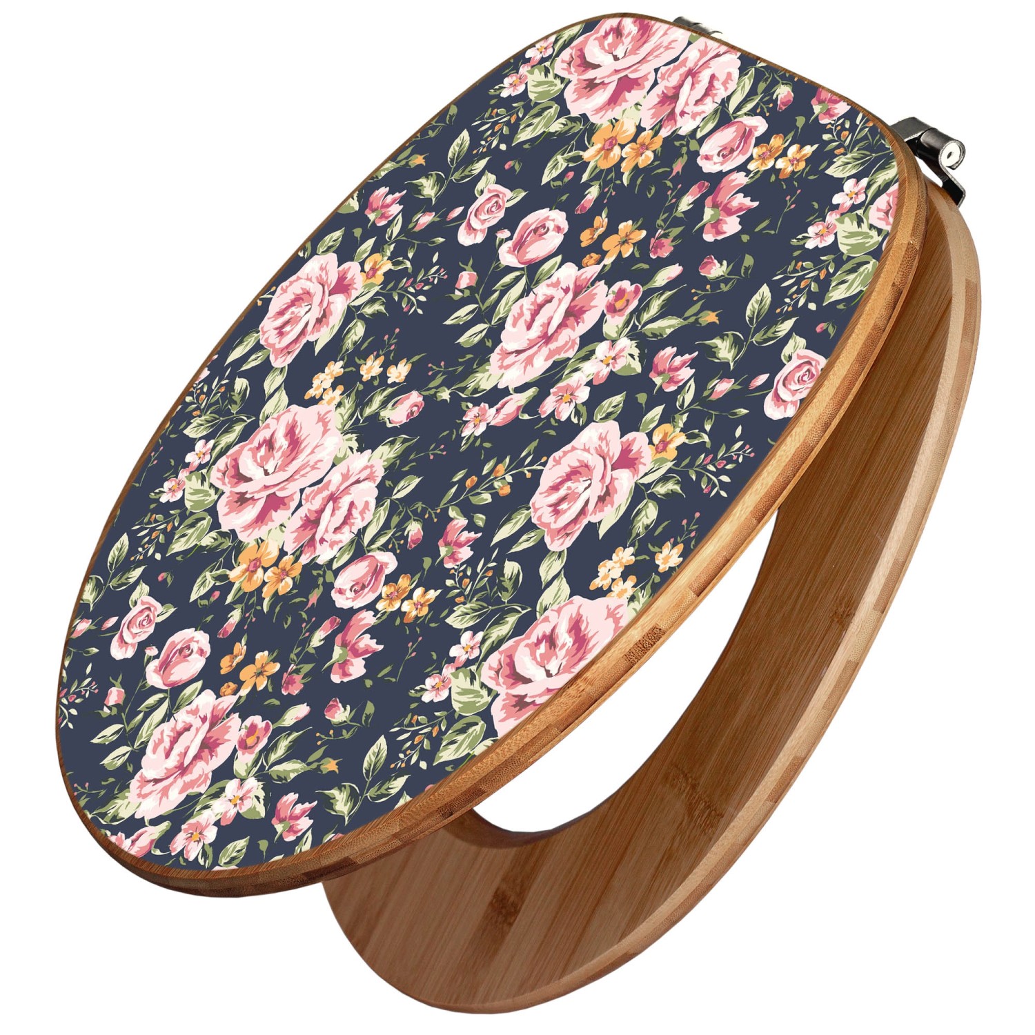 Banjado Design WC Sitz Bambus Toilettendeckel Toilettensitz Bambus Holz Klo günstig online kaufen