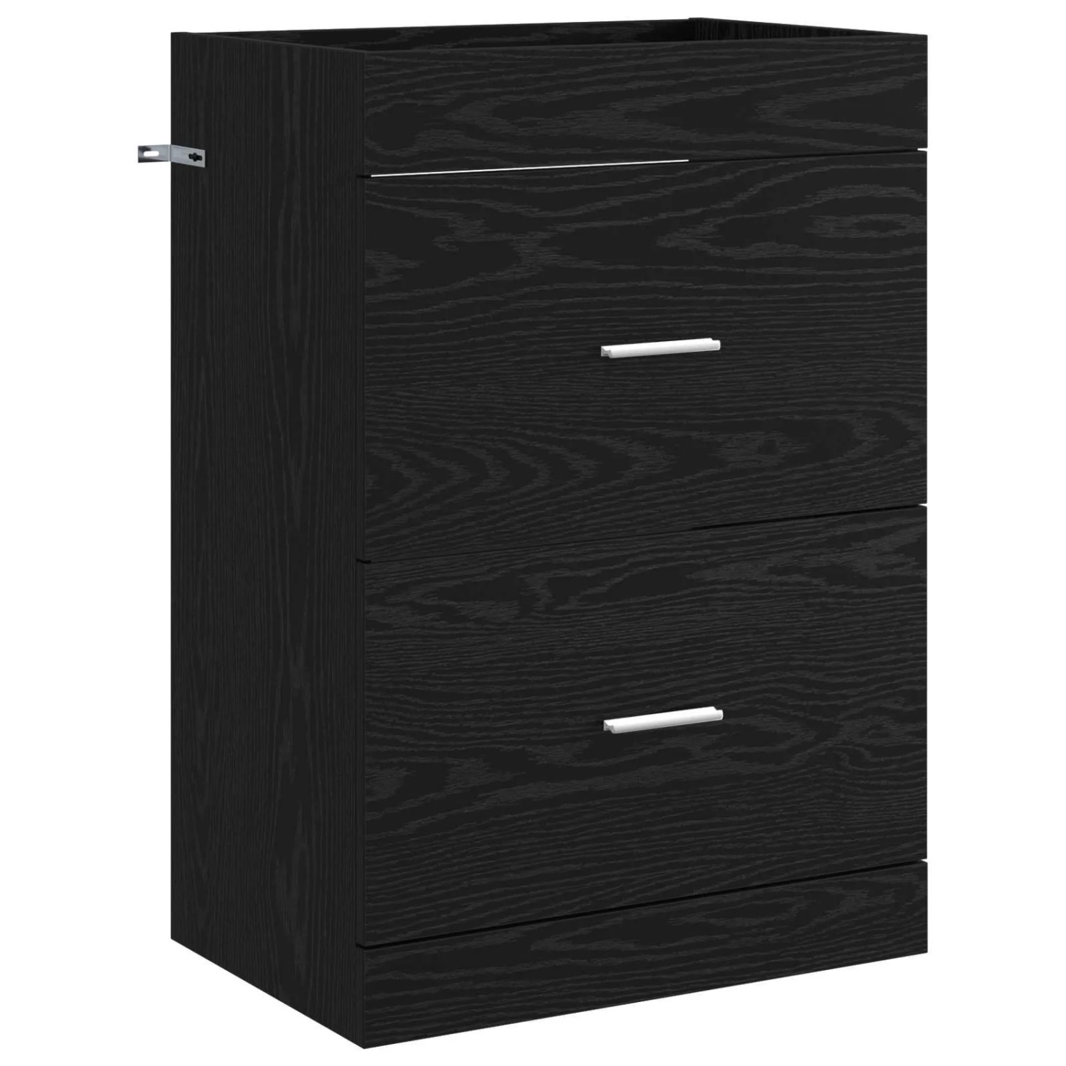 vidaXL Badunterschrank Schwarze Eiche 56 x 37,5 x 81 cm Holzwerkstoff 890705