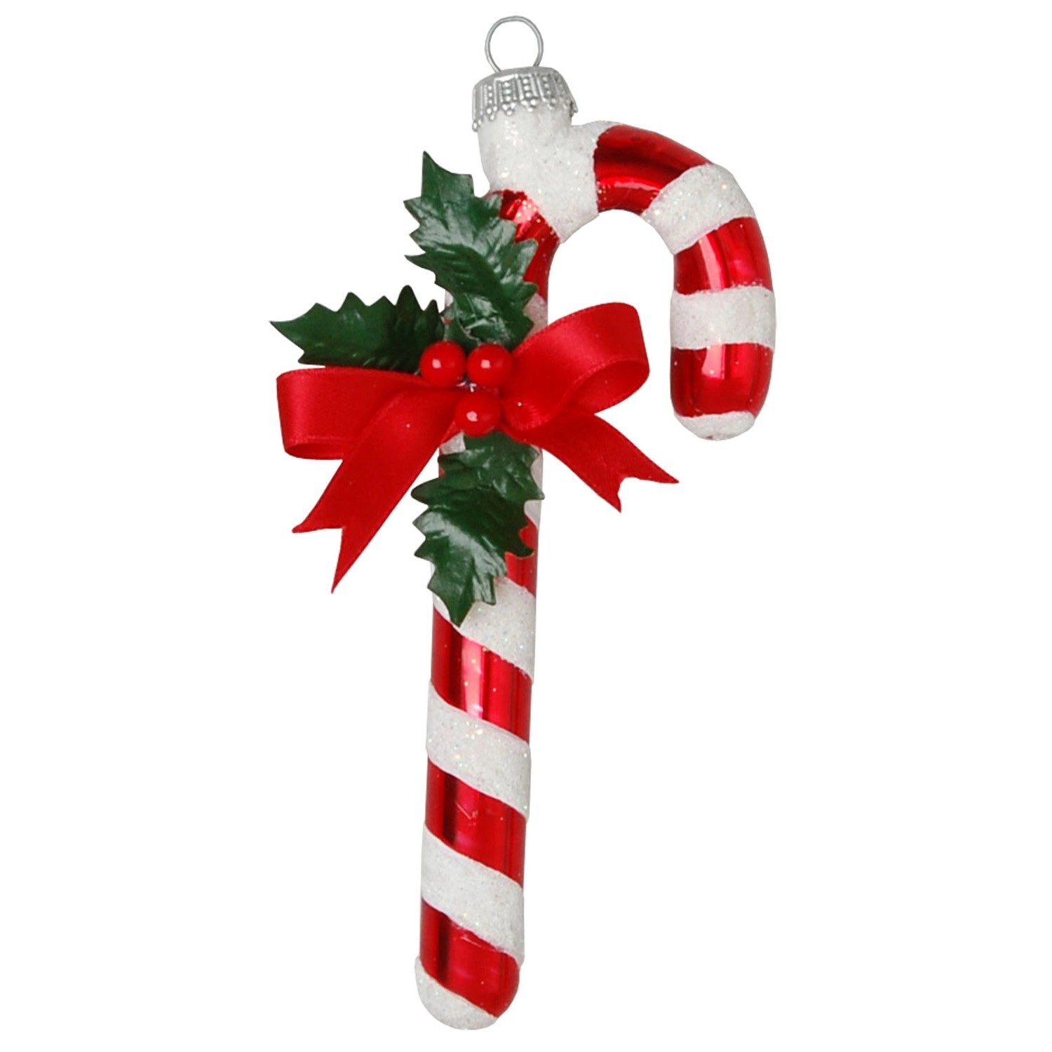 Krebs Glas Lauscha Zuckerstange Weihnachtsornament 1-tlg. 10cm