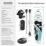 Tectake Stand Up Paddle Board Zenon Set. Produktinformationen mit aufblasbarem SUP, Paddel, Kajaksitz, Rucksack & Kamerahalterung.