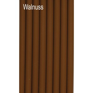 Neun dunkelbraune Stubai Astfüller Wood-Repair Sticks Walnuss, 300 mm, zur Holzreparatur.