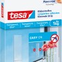 Tesa Klebestreifen für Glas und transparente Flächen, wiederablösbar, 8 Stück, Tragkraft 1 kg.