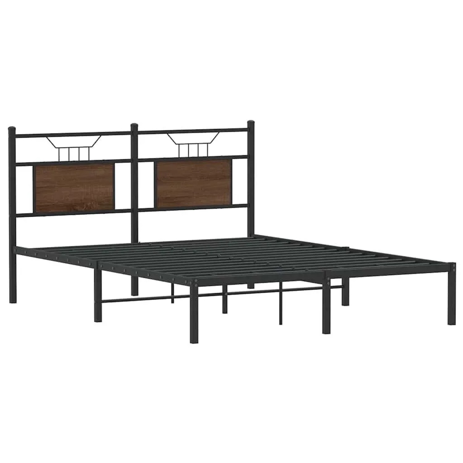 vidaXL Bettgestell Ohne Matratze Braun Eiche 137x190 cm Holzwerkstoff 41068 günstig online kaufen