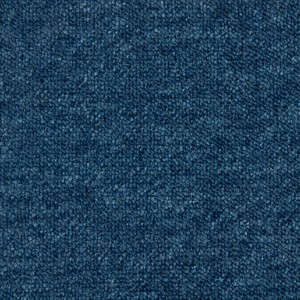 Blaue Schatex Teppichfliese, selbstliegend, Schlingenware für Büro und Schlafzimmer, 50x50 cm.