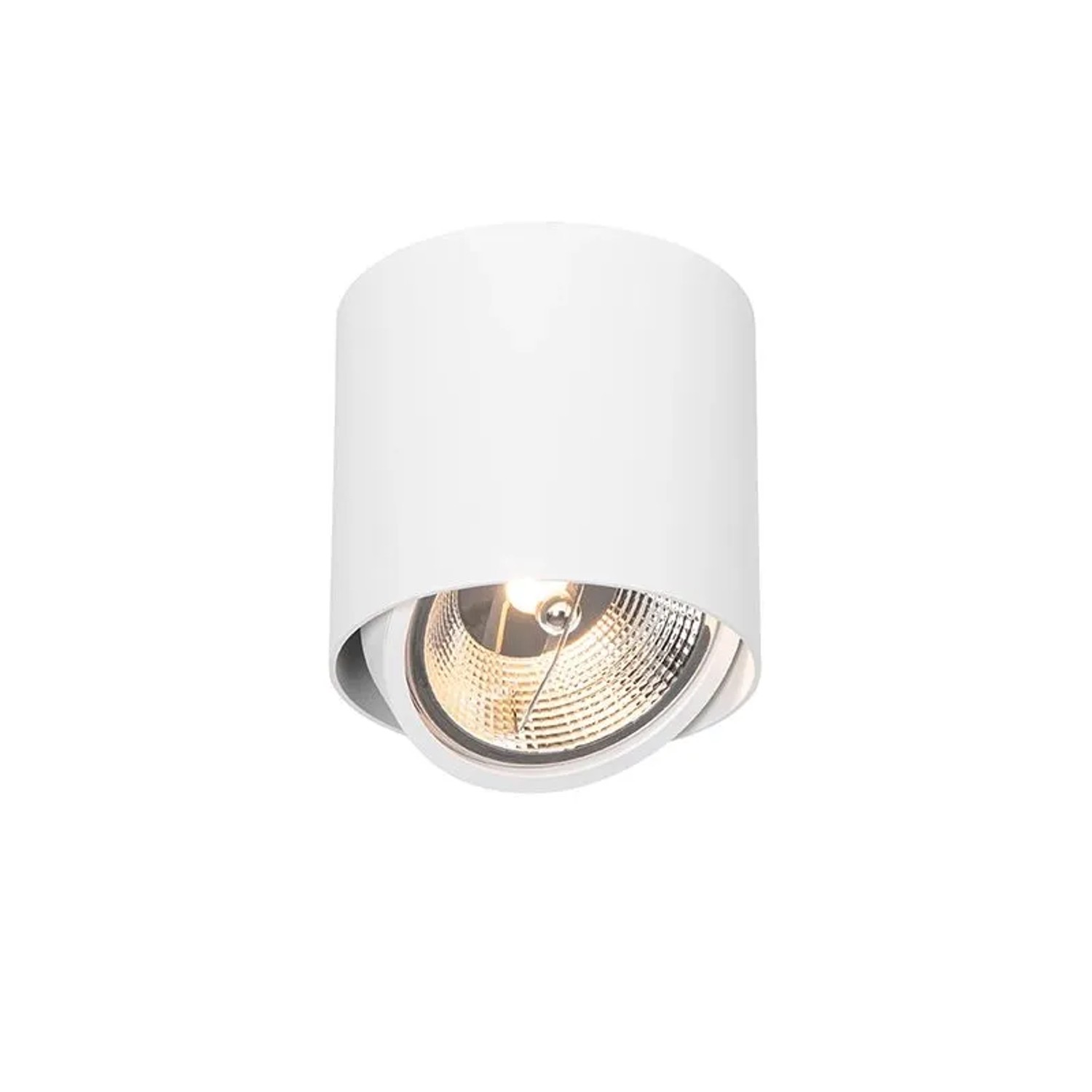 QAZQA Design Aufbaustrahler Weiß GU10 111mm Impact