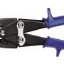 LUX Blechschere Classic, 240 mm, mit geradem Schnitt und blauem Griff.