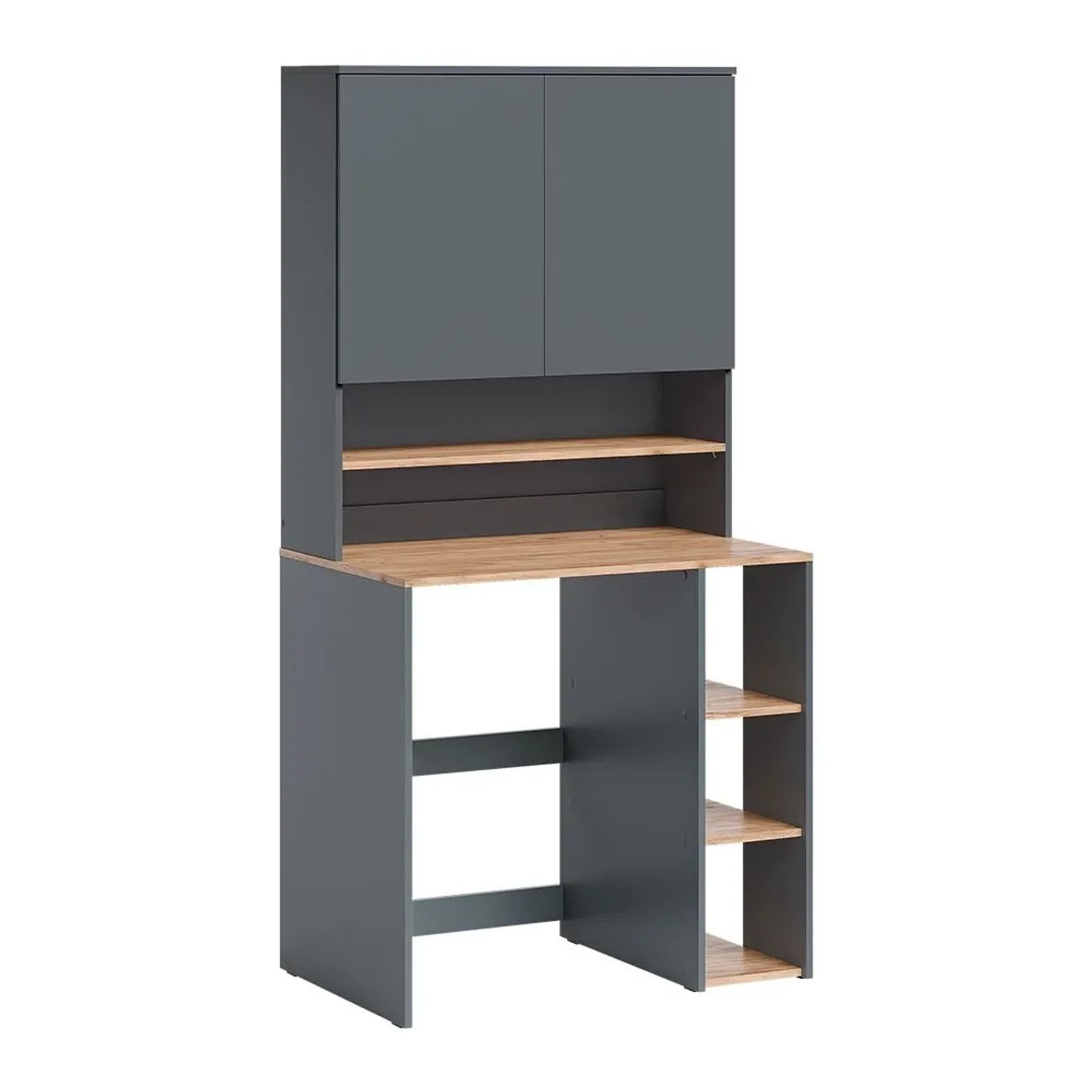 Vicco Waschmaschinenschrank Viktor Anthrazit/Goldkraft Eiche 94 x 88 2 Teile mit Regal Art Nr 60720