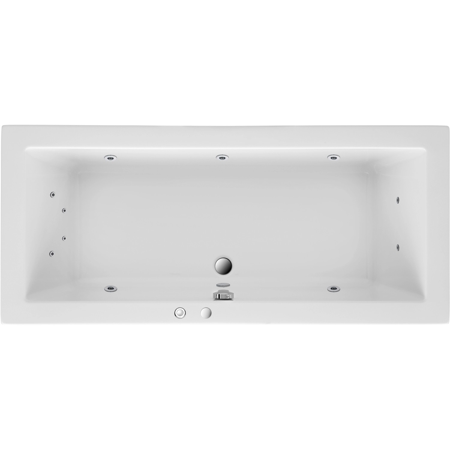 Ottofond Whirlpool Cubic Komfort 170 cm x 75 cm Weiß günstig online kaufen