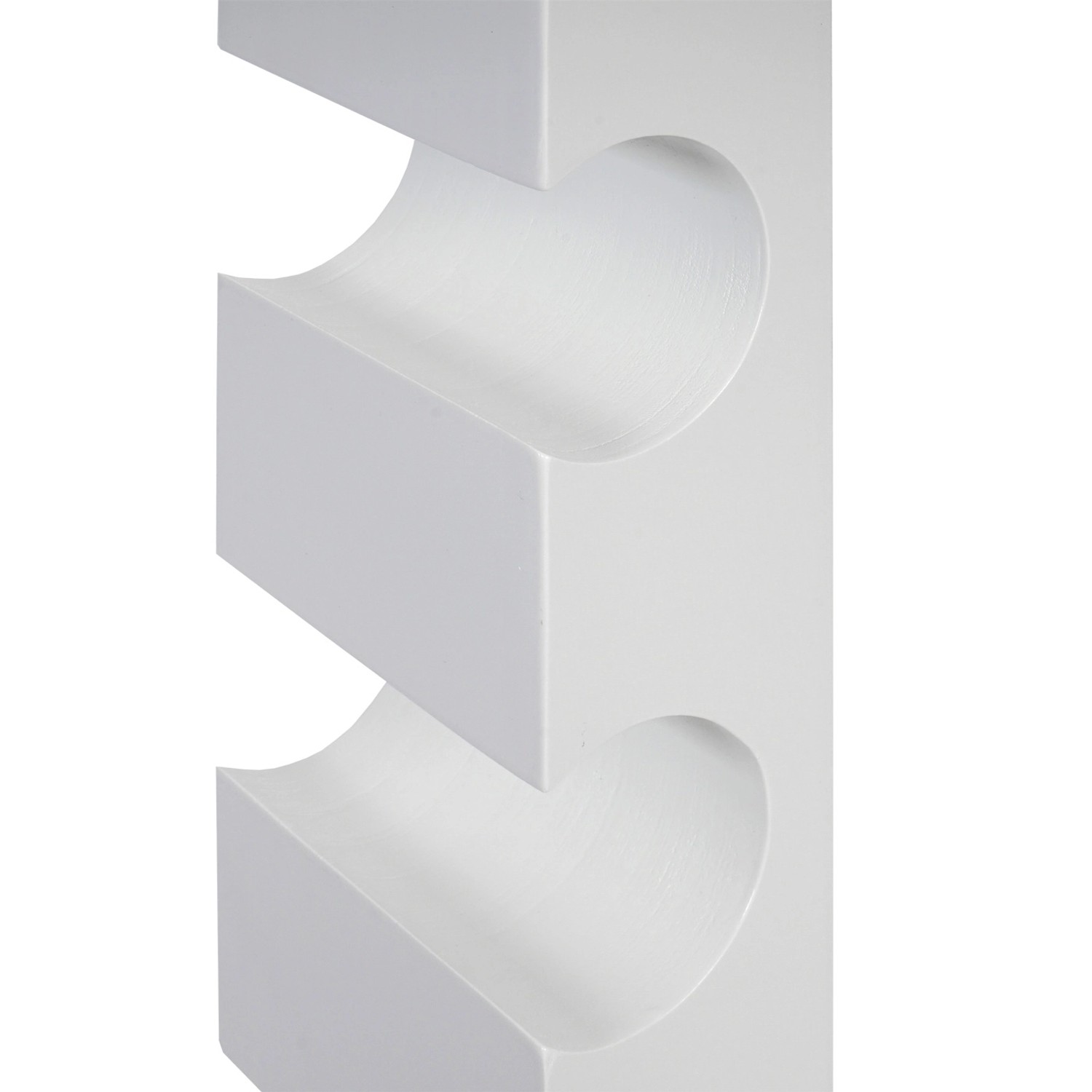 Weißes MCW Weinregal Millau für 3 Flaschen zur Wandmontage.