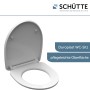 Schütte WC-Sitz Crazy Skull aus Duroplast mit Absenkautomatik und Schnellverschluss.