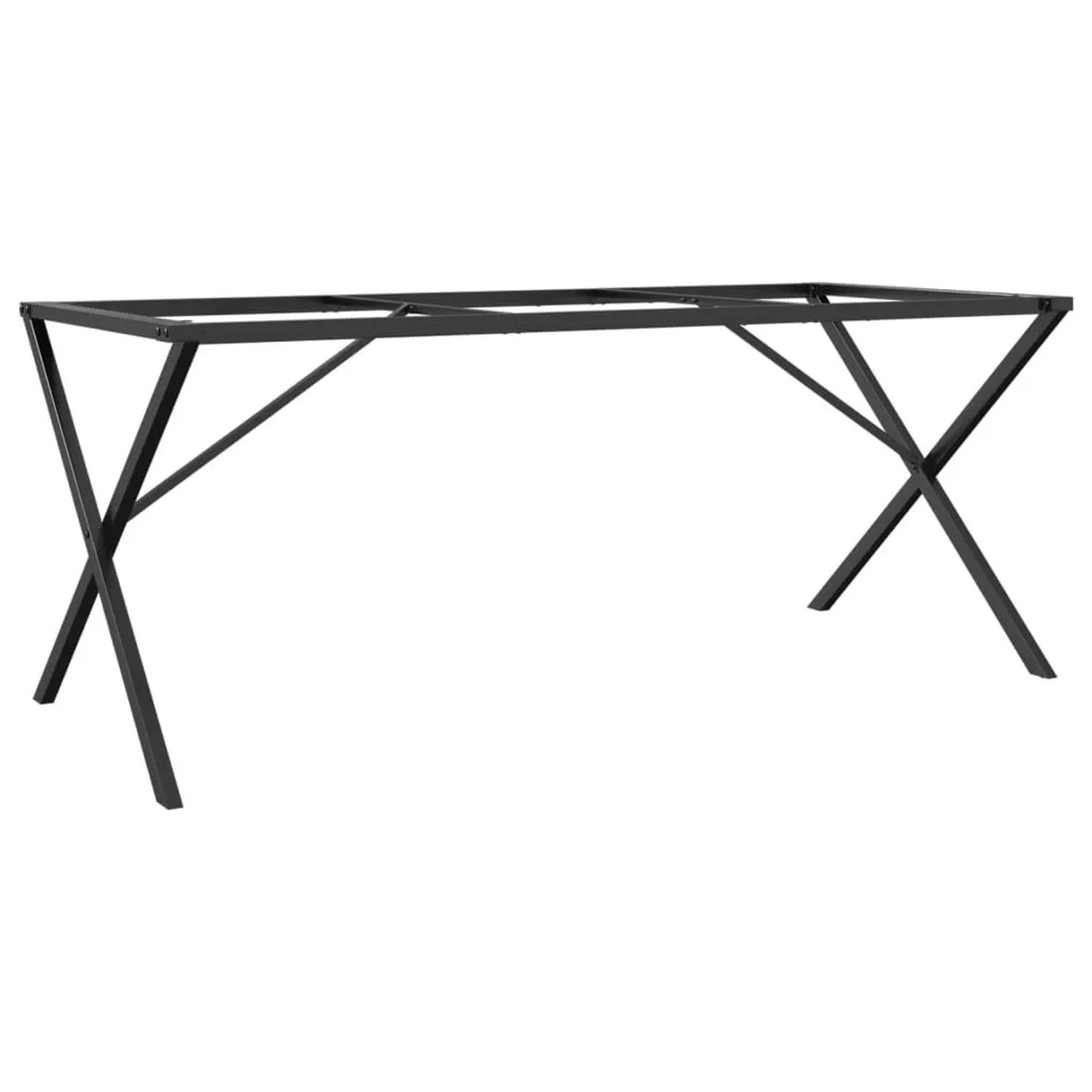 vidaXL Esstisch-Gestell in X-Form 160x80x73 cm Stahl 357912