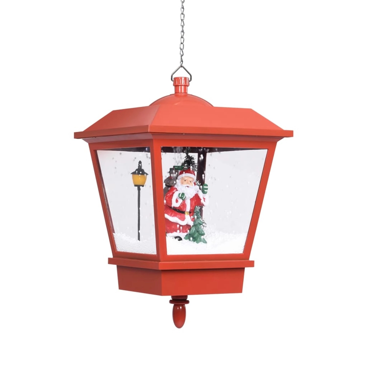 vidaXL Weihnachts-Hängelampe LED-Licht und Weihnachtsmann Rot 27×27×45 2899 günstig online kaufen