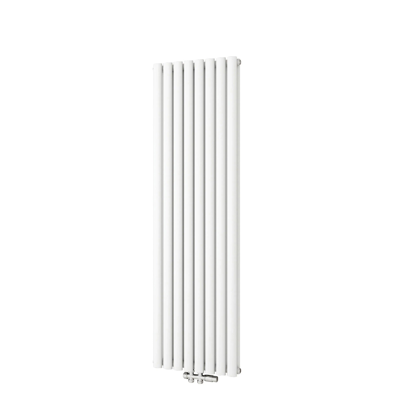 Duschparadies Heizkörper 47,2x160cm 1806W Oval Heizkörper Weiß Design Röhrenheizkörper Doppellagig