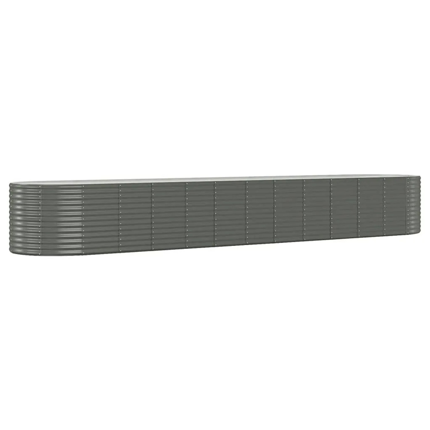 Furnicato Hochbeet Pulverbeschichteter Stahl 507x100x68 Cm Grau