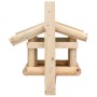 VidaXL Vogelfutterhaus aus Massivholz, zur Wandmontage, 35x29,5x21 cm.