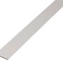 Silberne, eloxierte Aluminium Flachstange, 5x20x1000 mm, für vielfältige Anwendungen.