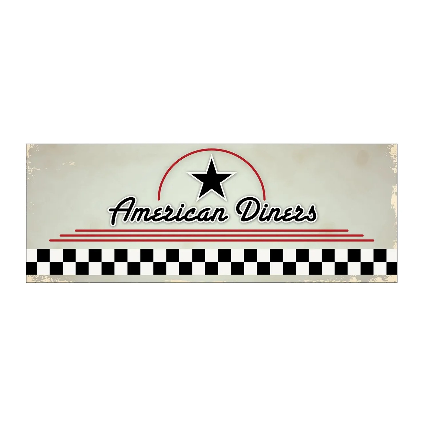 MySpotti Küchenrückwand Profix Cucina American Diners 160 x 60 cm Mehrfarbig