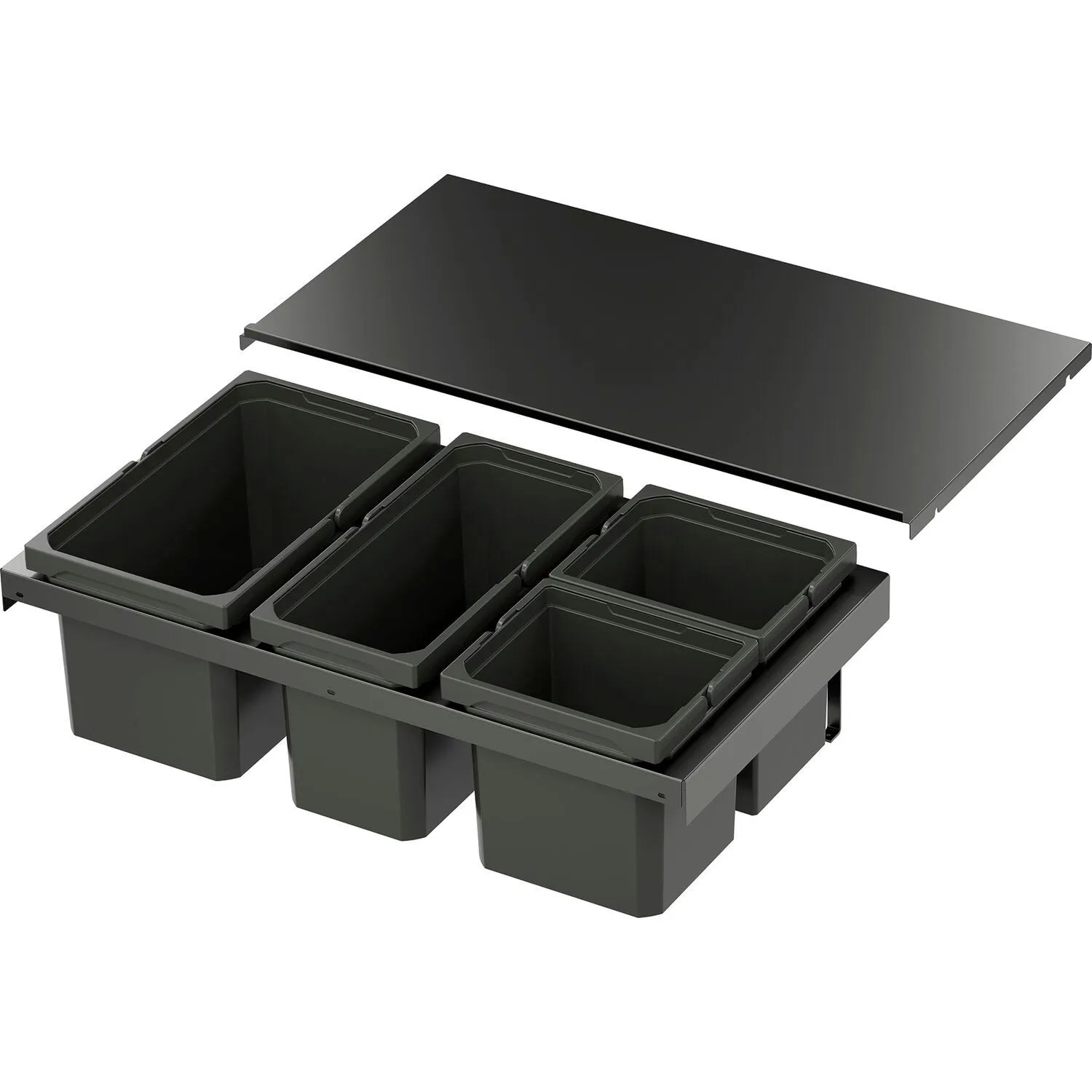 Vauth-Sagel Abfalltrennsystem Envi Flex Xs-216 Korpusbreite 800 mm 1x13, 1x10, 2x6, Lava