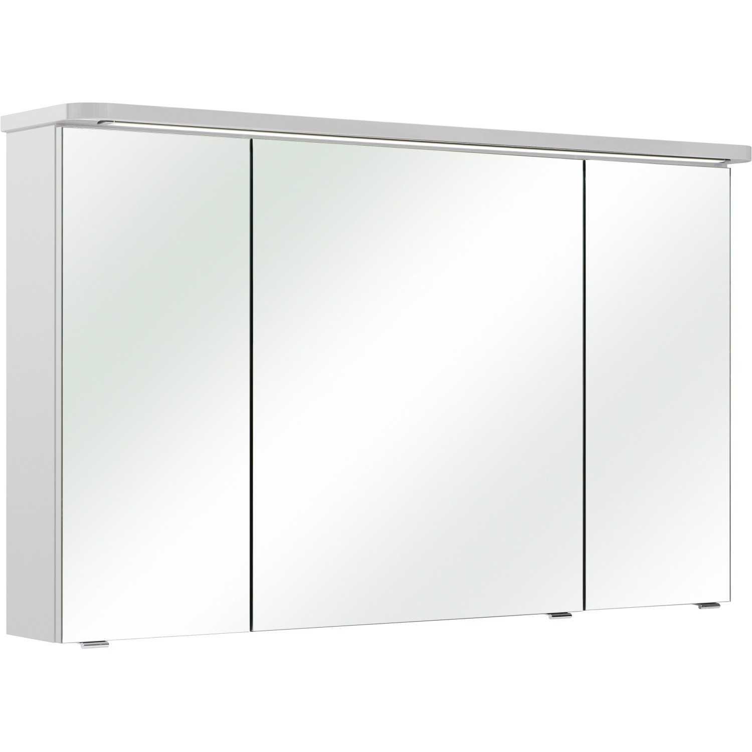 Pelipal Spiegelschrank Serie 4005 Weiß Hochglanz 120 cm mit Softclose Türen