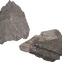 Aquarien-Dekostein Schiefer, grau-schwarz, für die Aquariendekoration.