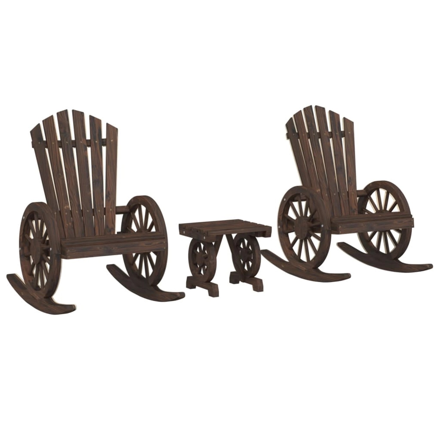 vidaXL 3-Tlg Garten-Lounge-Set Massivholz Tanne 3207124 günstig online kaufen