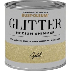 Dose Rust-Oleum Glitzerfarbe Medium Shimmer Gold für Wände & Möbel.