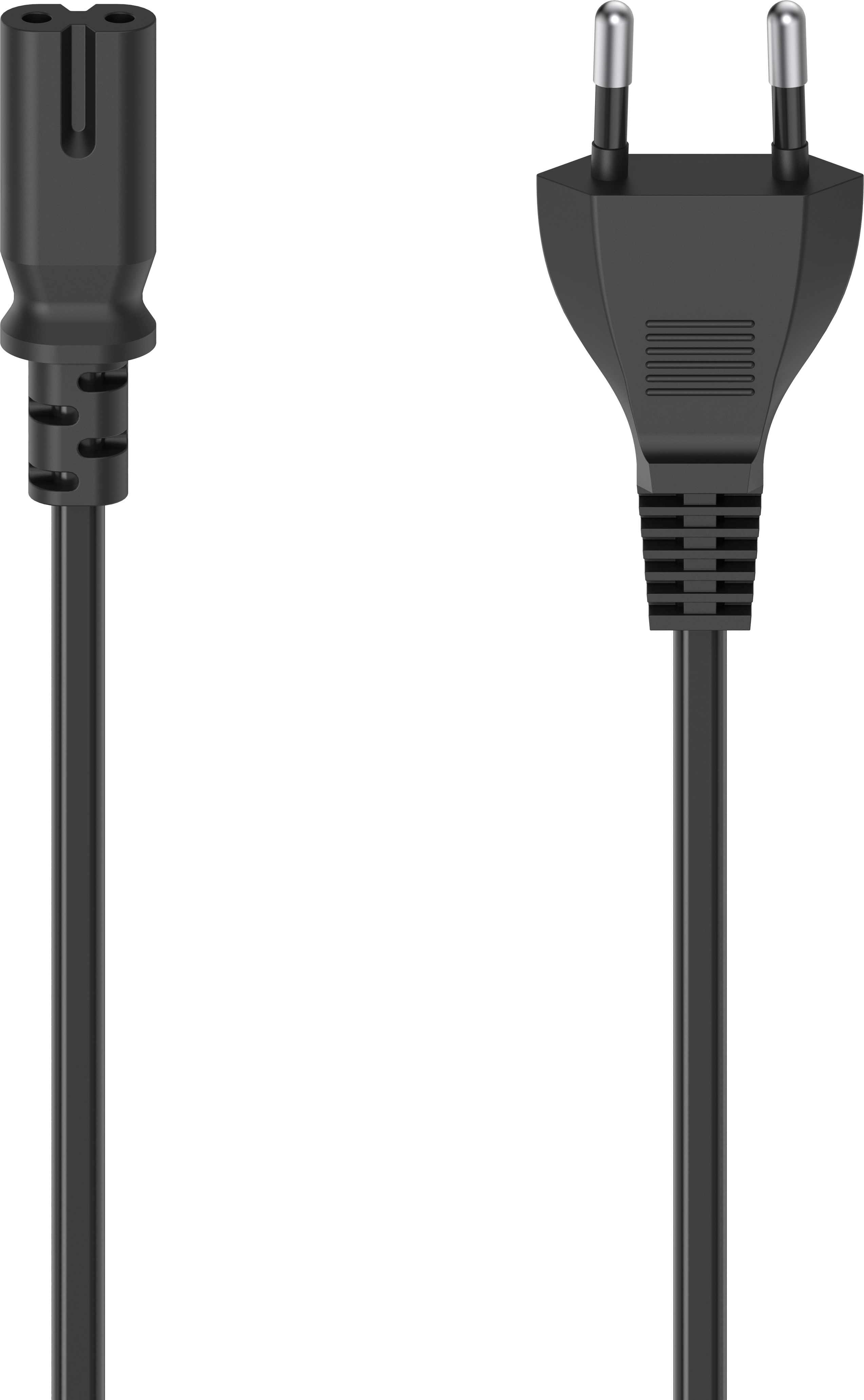 Netzkabel kaufen Hama 2-Pin-Stecker bei m Eurostecker Schwarz Doppelnut/C7 OBI 1,5 mit