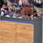 Eheim Aquarium-Kombination Incpiria Marine 330 Graphit/Nature mit LED-Beleuchtung und Unterschrank.