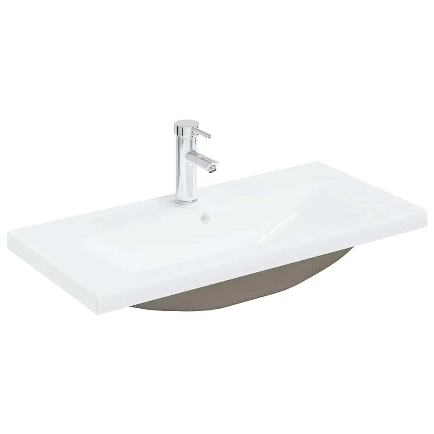 vidaXL Waschbeckenunterschrank mit Einbaubecken und Wasserhahn 3328934_4