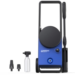 Nilfisk Core 130 PowerControl Hochdruckreiniger mit Zubehör für Haus und Garten.