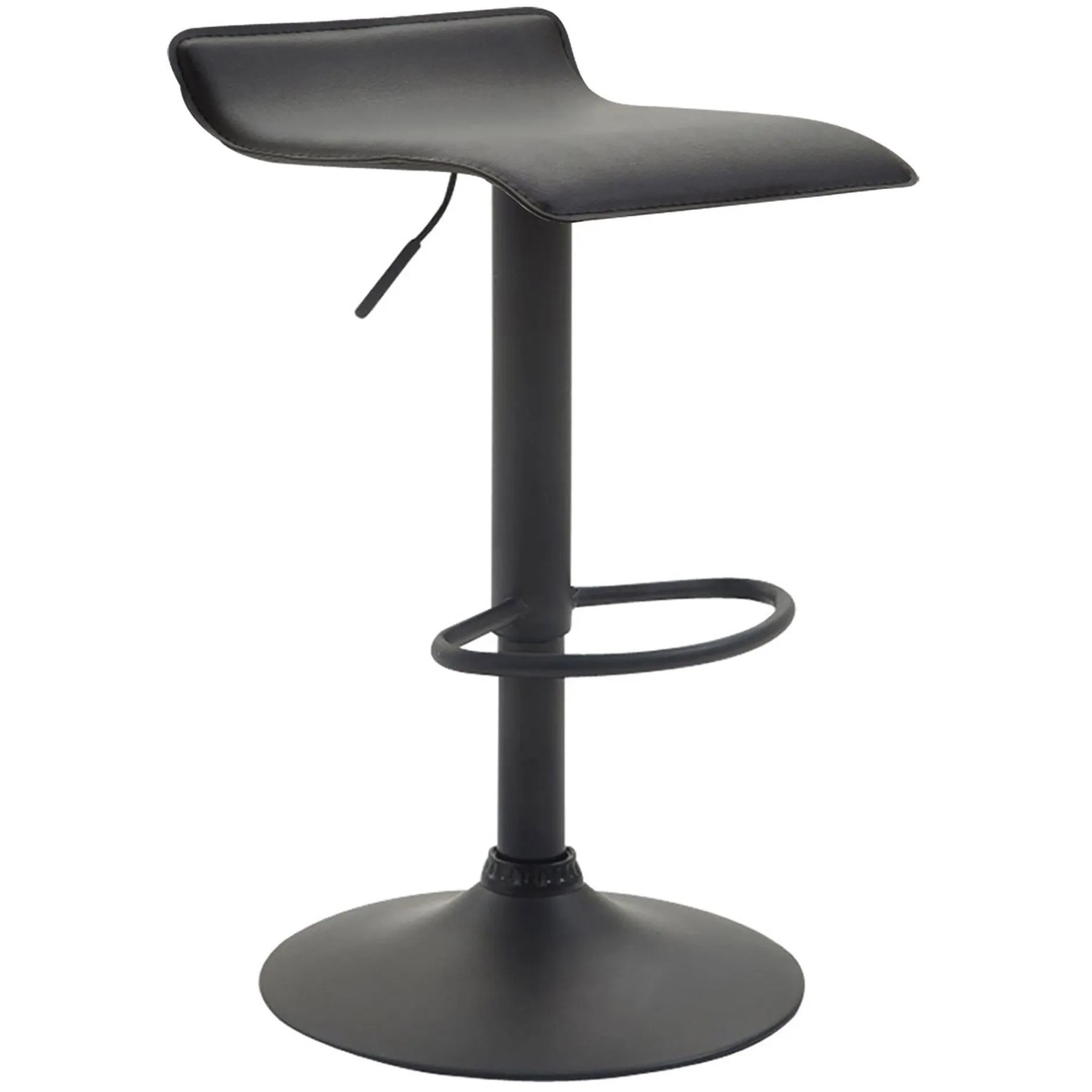 CLP Barhocker Dyn V2 Kunstleder Schwarz/Schwarz