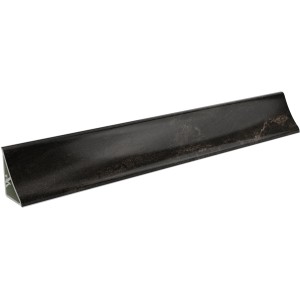 Westag Wandabschlussleiste Plus, 410 cm, Bronzit Schwarz, für Arbeitsplatten.