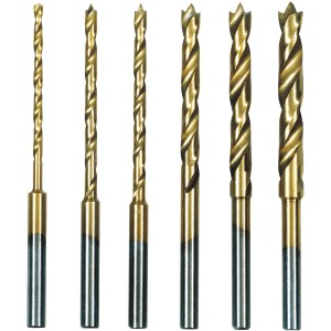 Proxxon Spiralbohrersatz, 6 HSS Bohrer mit Zentrierspitze, 1,5-4 mm, für Miniaturwerkzeuge.
