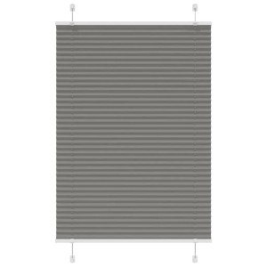 vidaXL Plissee Anthrazit 90x100 cm Stoffbreite 89,4 cm Polyester 4015073
